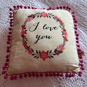 Natural Life I love you pillow